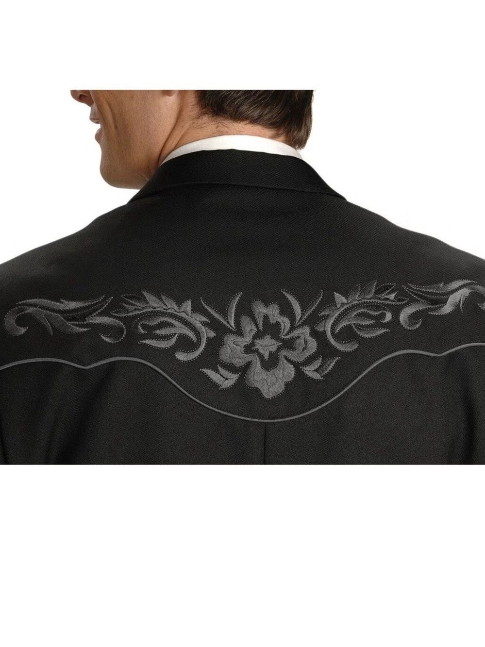 Scully Black Western Embroidered Sport Coat - Picture 2 of 16